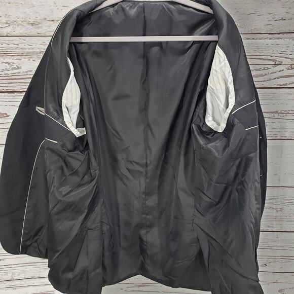 Alain Dupetit Men's Charcoal 2 Button Sportscoat Blazer Jacket Size 50R - Picture 4 of 12